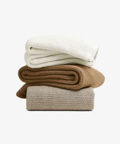 Knit Bed Throw Blanket